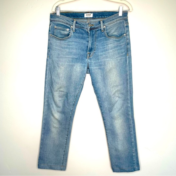 Buck Mason Slim Fit Straight‎ Denim Jeans 33 x 27 Blue Made in America - Picture 1 of 8